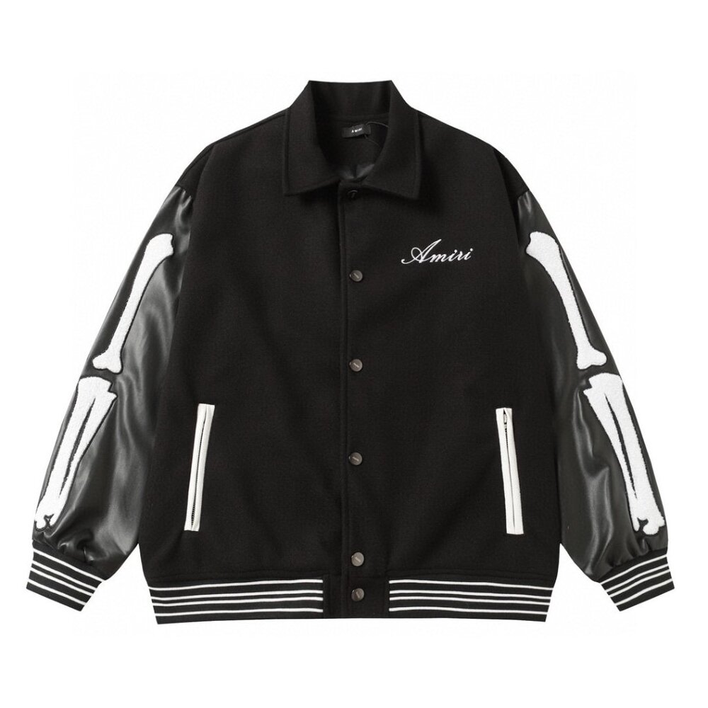 amiri classic bone embroidered baseball uniform